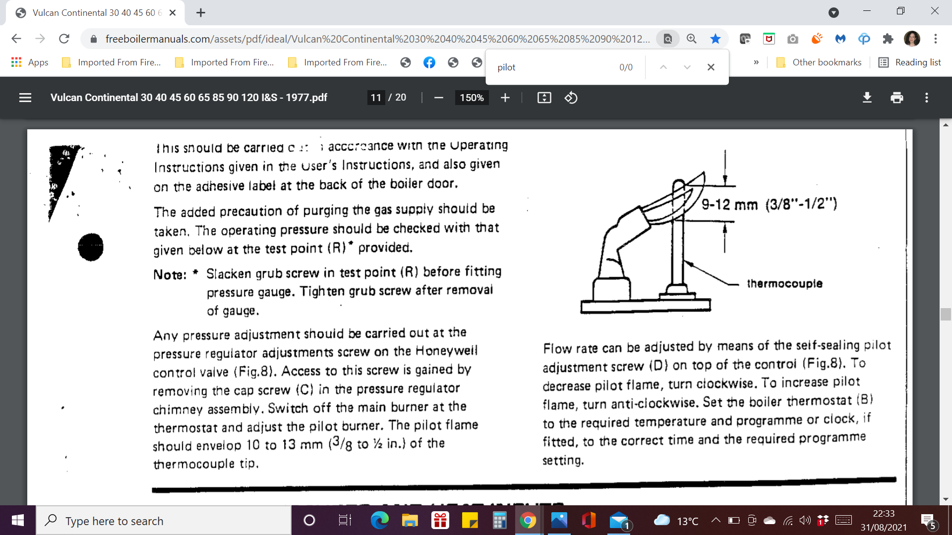 Vulcan boiler pilot light diagram.png